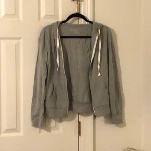Flirtitude Active Grey Zip Up Jacket Hoodie